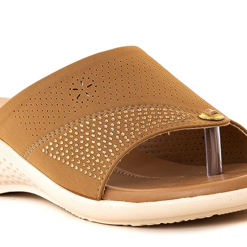 Image of Khadim's 6511365 Lightweight Durable Extra Soft Trendy Premium Stylish Casual Slip-On Heels for Women