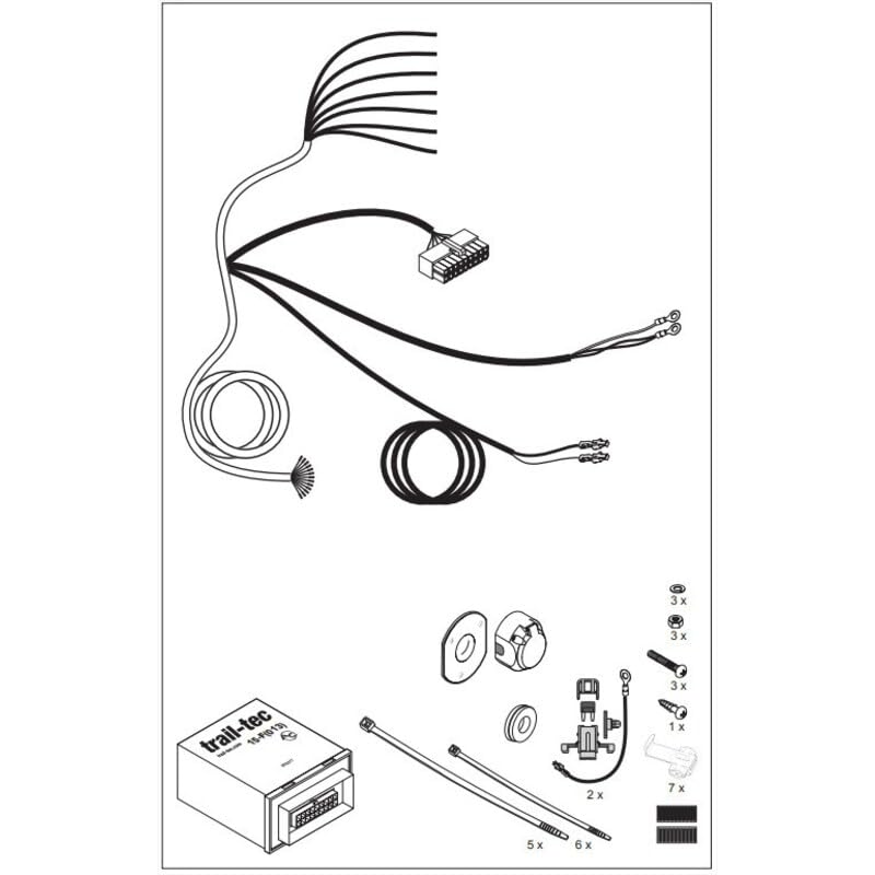 AC Faisceau Universel 13 Broches + boitier électronique pour véhicules multiplexés