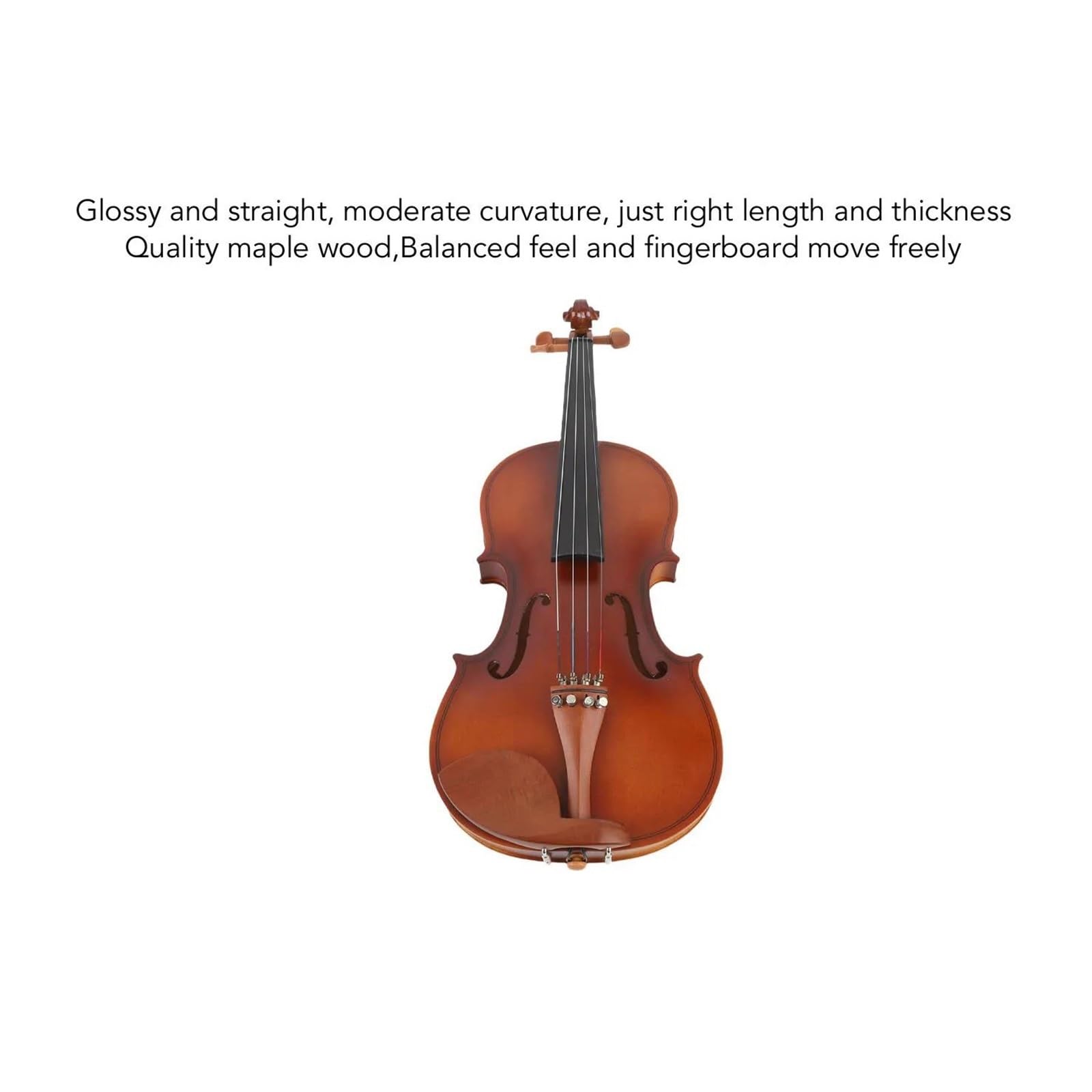 Violino Strumenti Musicali Violino 4/4 Opaco Acustico In Legno Massello Professionale Con Custodia Rigida Archetto Per Principianti E Adulti