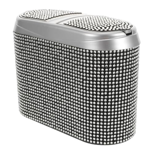 Cubo de basura para coche colgante con doble apertura para limpieza interior