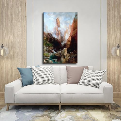 Tableau sur toile Thomas Moran Kanab Canyon décoration murale de prestige