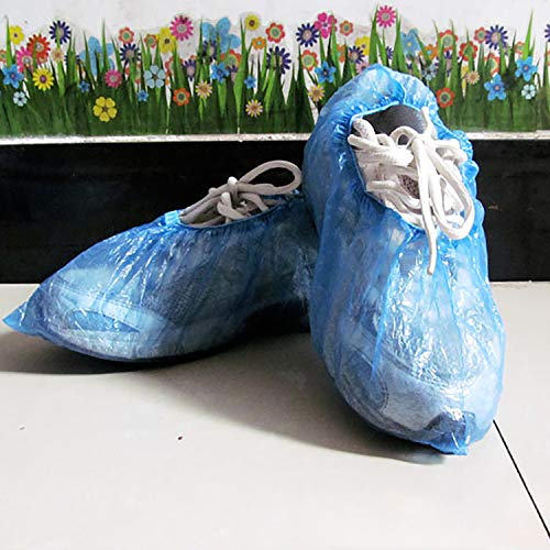 200 Pieces Disposable Shoe Covers 100 Pairs Plastic Shoe Covers Waterproof Indoor Shoe Covers Boot Covers for Kids Women Men