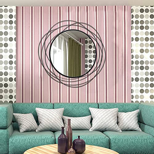 Ironsmithn Wall Mirror Mounted Round Decorative Mirrors Circle For Bathroom Vanity thumb #4