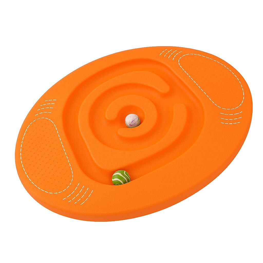 Neuro Wiz Balance Maze Board for Kids | 2-in-1 Balance & Coordination Board | Core Strength, Focus & Motor Skills Development | Anti-Slip Activity Board for Indoor & Outdoor Play | Ages 3+ (Orange)