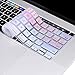 MOSISO Keyboard Cover Silicone Skin Compatible with MacBook Pro 13 inch M2 2023, 2022, 2021 2020 M1 A2338 A2289 A2251 & Compatible with MacBook Pro 16 inch 2020 2019 A2141 Touch ID, Colorful Clouds