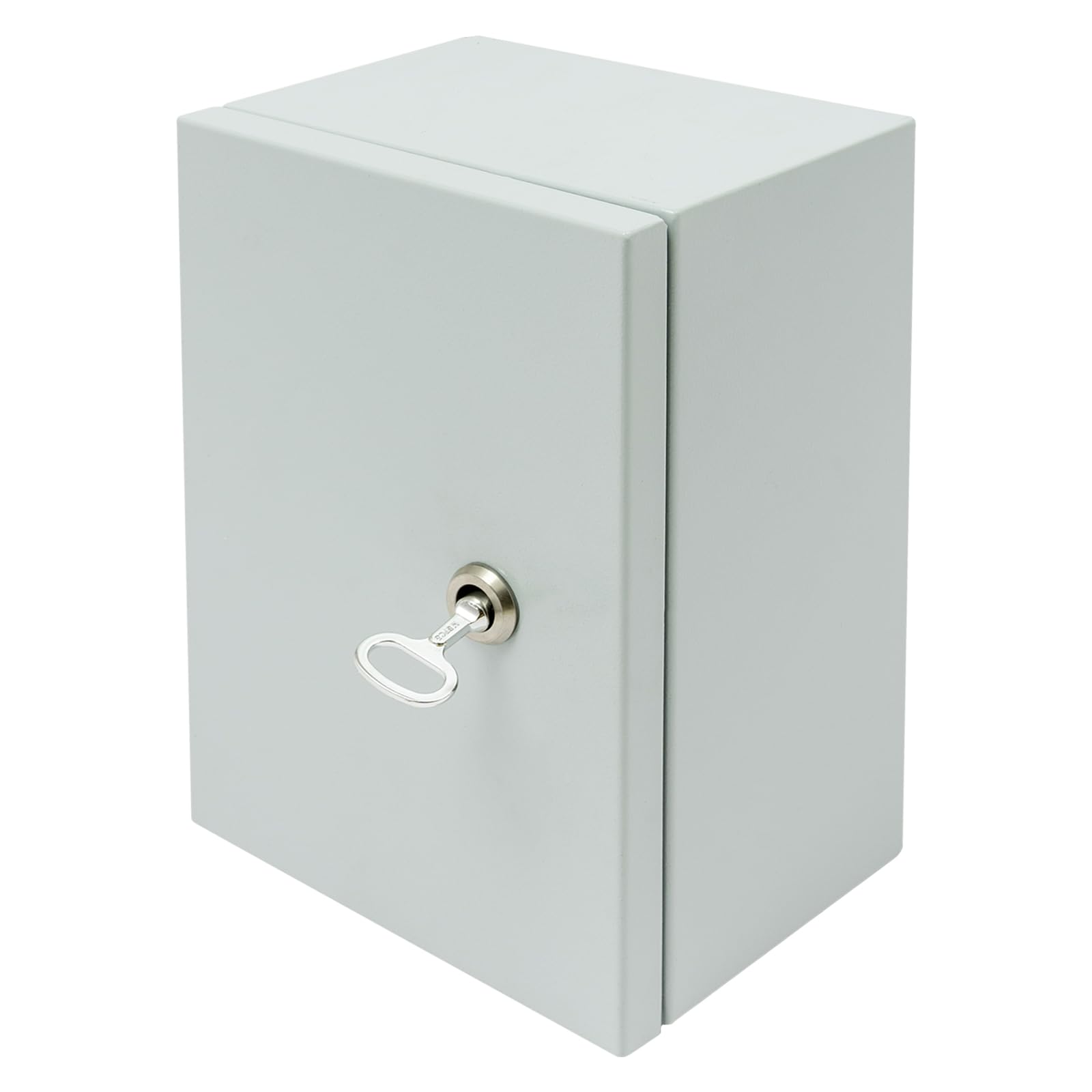Scatola di distribuzione impermeabile per esterni, 20 x 15 x 30 cm, scatola di collegamento elettrica IP65, in acciaio inox, alloggiamento industriale, scatola di commutazione con serratura