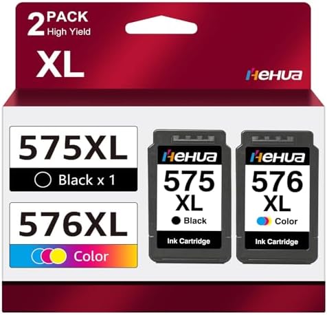 PG-575XL CL-576XL Druckerpatronen Kompatible für Canon 575 Druckerpatronen | 575 XL Kompatible für Canon PIXMA TS3550i TS3551i TS3750i TS3751i TS3752i TR4750i TR4751i TR4755i TR475