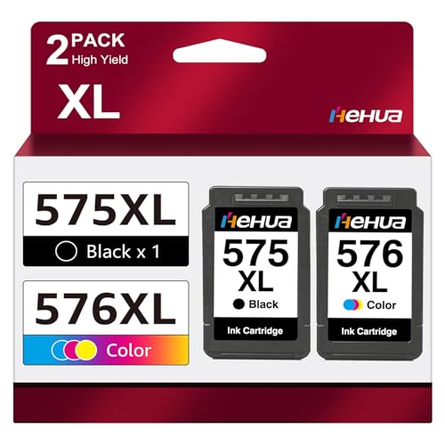 PG-575XL CL-576XL Druckerpatronen 575 XL 576 XL Kompatible für Canon Druckerpatronen 575 576 für Canon PIXMA TS3550i TS3551i TS3750i TS3751i TS3752i TR4750i TR4751i TR4755i TR4756i (1 Schwarz 1 Farbe