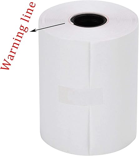 Miniatura 10 de Immuson Papel térmico para recibos de 2 14 pulgadas x 165 pies, papel de recibo de POS para caja registradora (50 rollos)