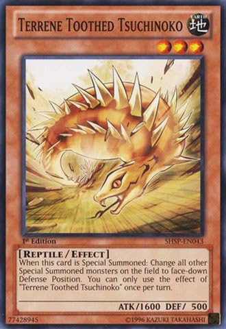 Yu-Gi-Oh! - Terrene Toothed Tsuchinoko (SHSP-EN043) - Shadow Specters - Edición ilimitada - Común