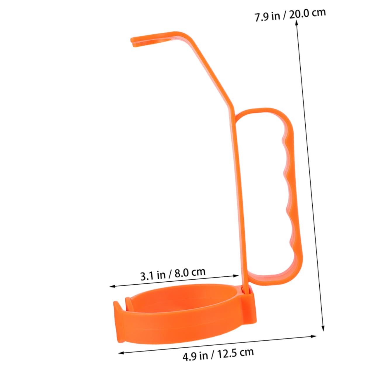 2Pezzi Maniglia Per Bottiglie Di Bevande Stabilizzatore Ergonomico Per Sodas E Acqua Per Picnic E Campeggio - Impugnatura Antiscivolo Arancione E Blu