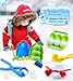 DISHIO Snow Toys, Winter Snow Toys Ball Maker Tool Kit for Kids Toddlers, Snowman Kit with Storage Bag Duck Heart Soccer Shape Molds Penguin Castle Snow Clips Snowman Snow Brick Fort Snow Shovel