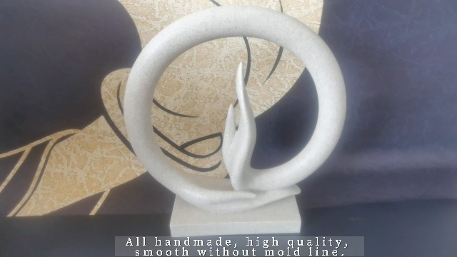 Carefree Fish Desert Sandstone Buddha Hand Statue Yoga Decor The Art of Minimalism Valuable Collection (Solid 6.6 Pounds… - Image 8