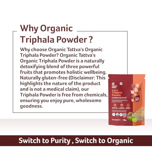 Image of Organic Tattva Triphala Powder 100g, For Gastro Intestinal Wellness, 2 Pack