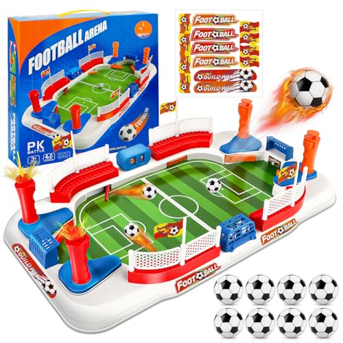 BuntWunder Mini jogo de futebol, jogo de mesa de futebol, mini futebol para crianças, presentes de futebol para crianças de 3 anos, jogos interativos para pais e filhos
