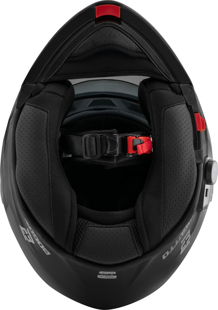 Bogotto H271 BT Bluetooth Klapphelm, schwarz, 2XL