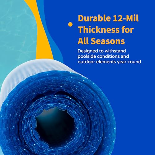 Blue Wave NS420 16' x 32' Rectangle In-Ground 12-Mil Solar Blankets