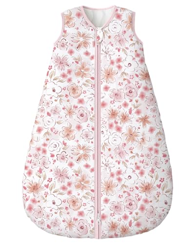 Image of Yoofoss Baby Sleep Sack 0-6 Months, 1.5 Tog Baby Wearable Blanket with 2-Way Zipper, 100% Cotton Organic Fabric Winter Infant Sleeping Sack, Warm Soft Comfy
