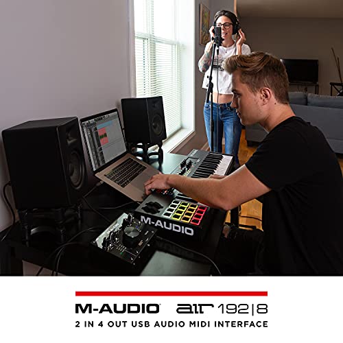 M-Audio AIR 192x8 USB C MIDI Audio Interface for Recording Music, Vocal, Guitar with Studio Quality, 2 XLR in, RCA outs and Music Production Software - Image 11 thumbnail
