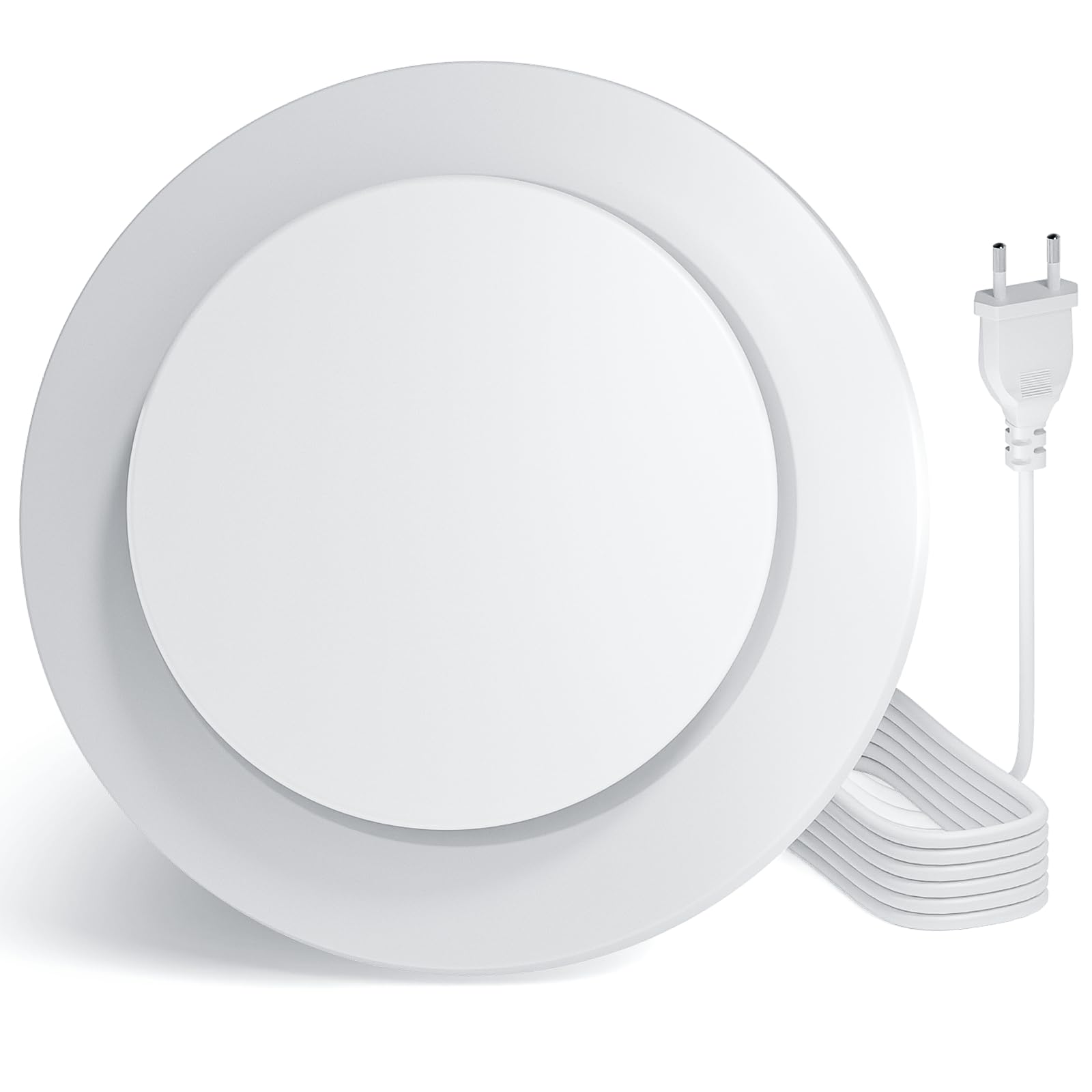 QiCrafe Ventilatore Estrattore Silenzioso (34dB) – Ventilatore da Bagno da 150mm con Valvola di Non Ritorno, Impermeabilità IPX4, Spina EU e Portata d'Aria di 310m³/h – Per Cucine, Bagni, Garage - 3