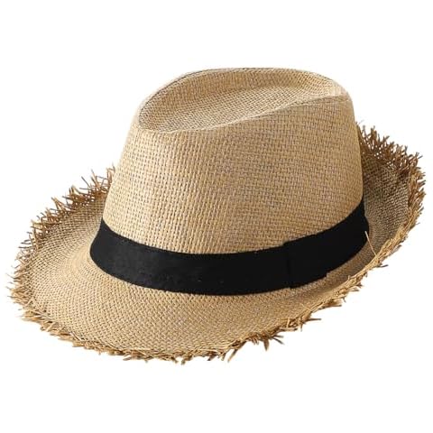 JNGUOSICN Summer Straw Fedora Hat Cover