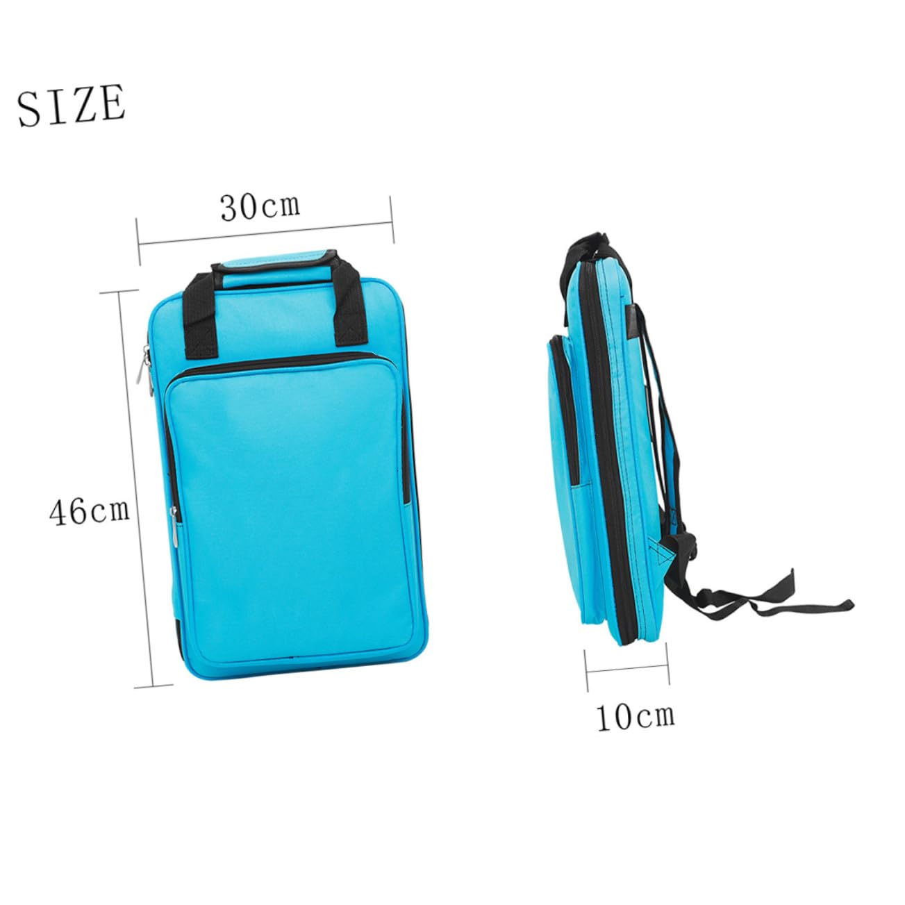 Gatuida Borsa Porta Bacchette in Oxford Spesso Resistente all Acqua Tracolla Ergonomica e Manico per Trasporto Comodo Capacità per Bacchette e Mallets Custodia Portatile per Musicisti