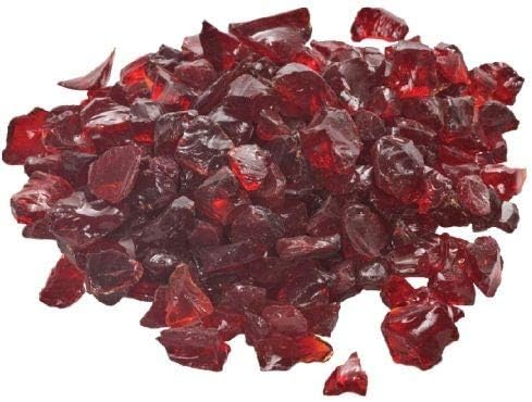 10 Lb. Bag of Red Fire Glass - 0.5 to 0.75 Inch