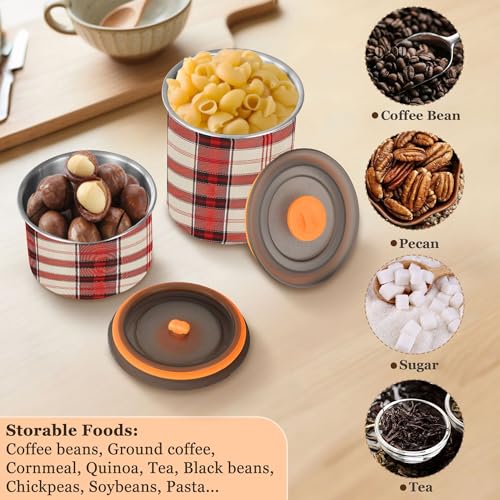 Contenedor de café hermético Kigai acero inoxidable 17 oz miniatura 6