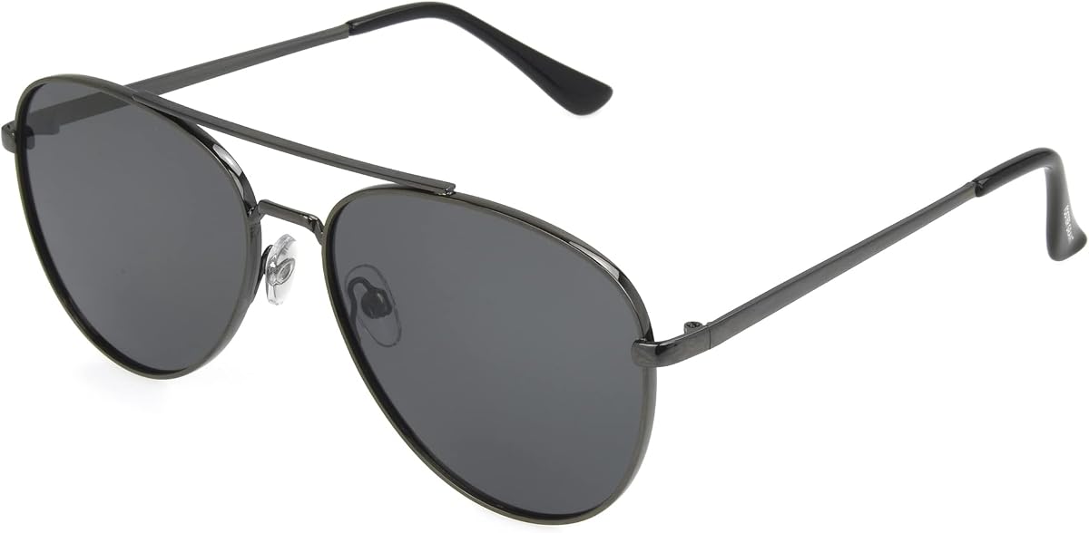 Foster Grant Oliver Polarized para hombre para gafas de sol digitales, Gunmetal, 59 mm