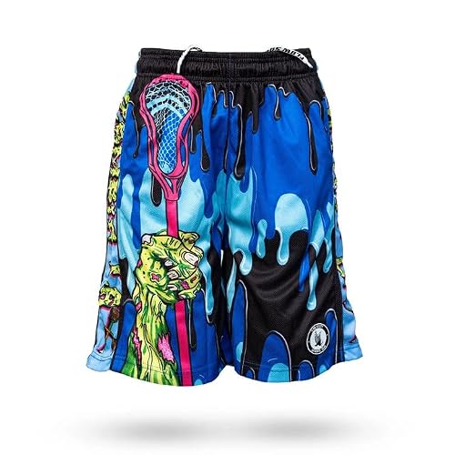 Flow Society Boys Zombie Lax Athletic Shorts Black