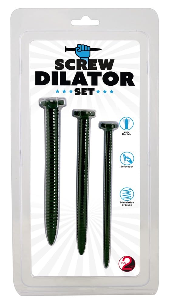 Dilatadores anales Dilator Screw you2toys set de 3 dilatación progresiva 5