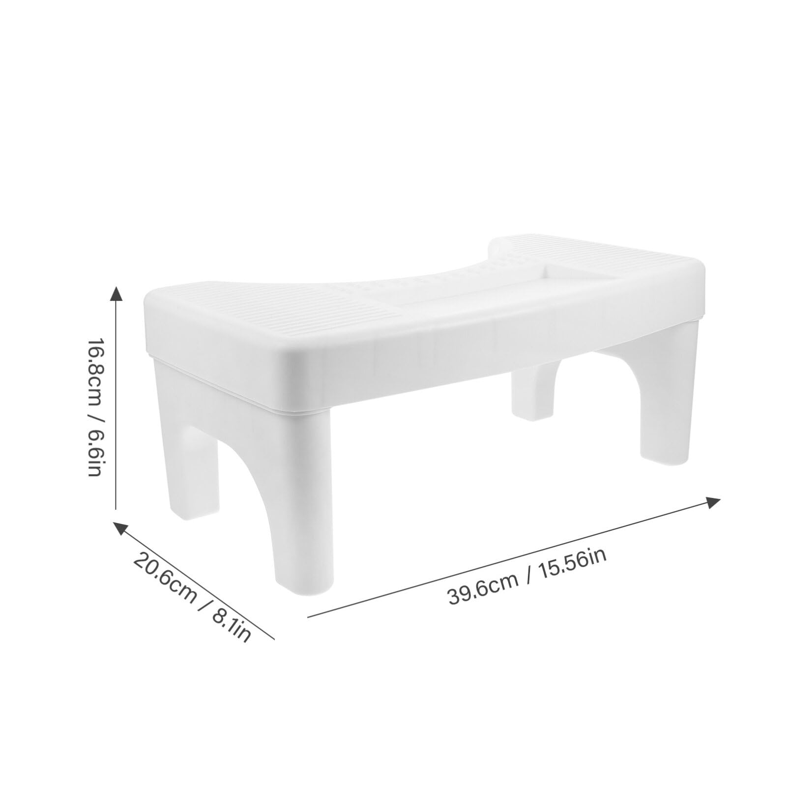 Healvian Sgabellino per Wc in Sgabello da Bagno per Adulti Poggiapiedi Antiscivolo Design Minimalista Facile da Pulire e Robusto