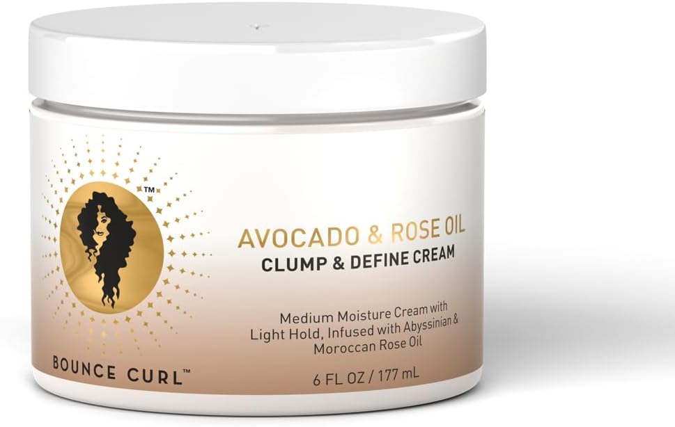 Bounce Curl Avocado & Rose Oil Clump & Outline Cream for Curly Frizzy Hair