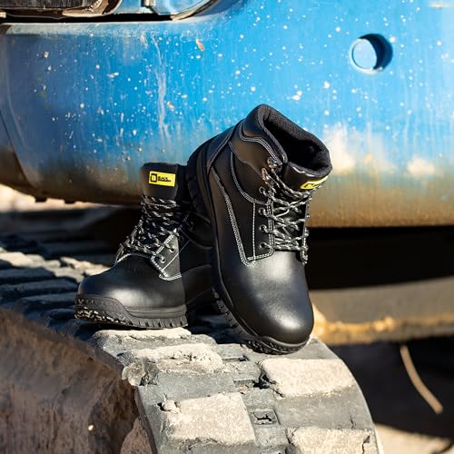 Black Hammer Safety Boots for Men - Durable Work Boots, Perfect for Construction and Industrial Use Max - Image 4