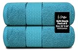 Fluffyn 100% Cotton Fancy Bath Sheets - Towels for Bathroom - Eco-Friendly, Super Soft, Highly Absor