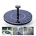 Alisabler Solar Power Fountain, Solar Panel Water Floating Fountain Pump Kit for Bird Bath Fish Tank Small Pond Garden Decoration