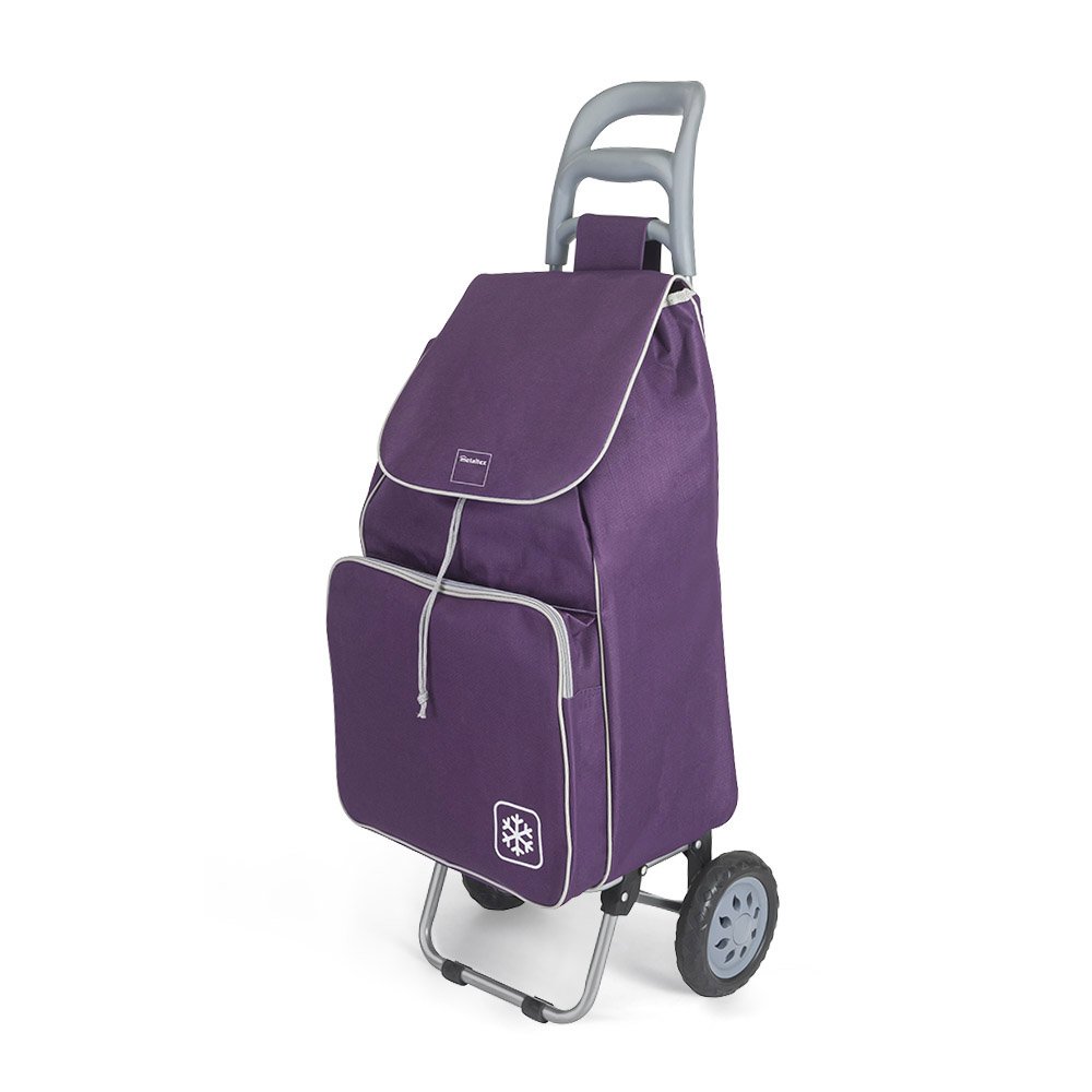 Metaltex Krokus Shopping Trolley with 2 Wheels, Metal, 120 x 60 x 6 cm 120x60x6 cm Berry