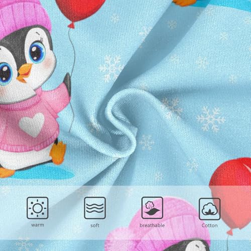 Joisal Cute Penguin Light Blue Girls Underwear Toddlers 2t Cotton Girl Panties Cute Animals Kids Undies Briefs3