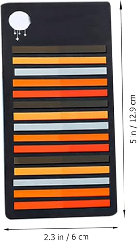 Miniatura 7 de GRIRIW 6 calcomanías de notas adhesivas para notas adhesivas transparentes, pestañas de página, marcadores de oración, tiras de marcador de lectura,