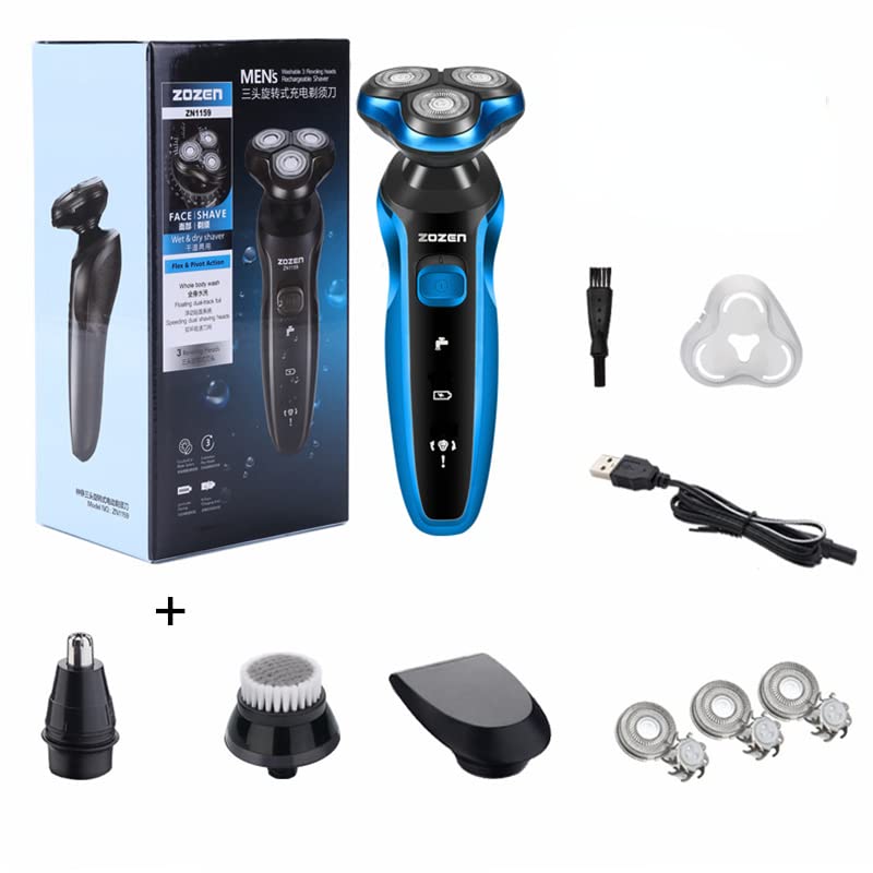 Amazon | 男性用電動シェーバー,あごひげクリッパー,回転式シェーバー