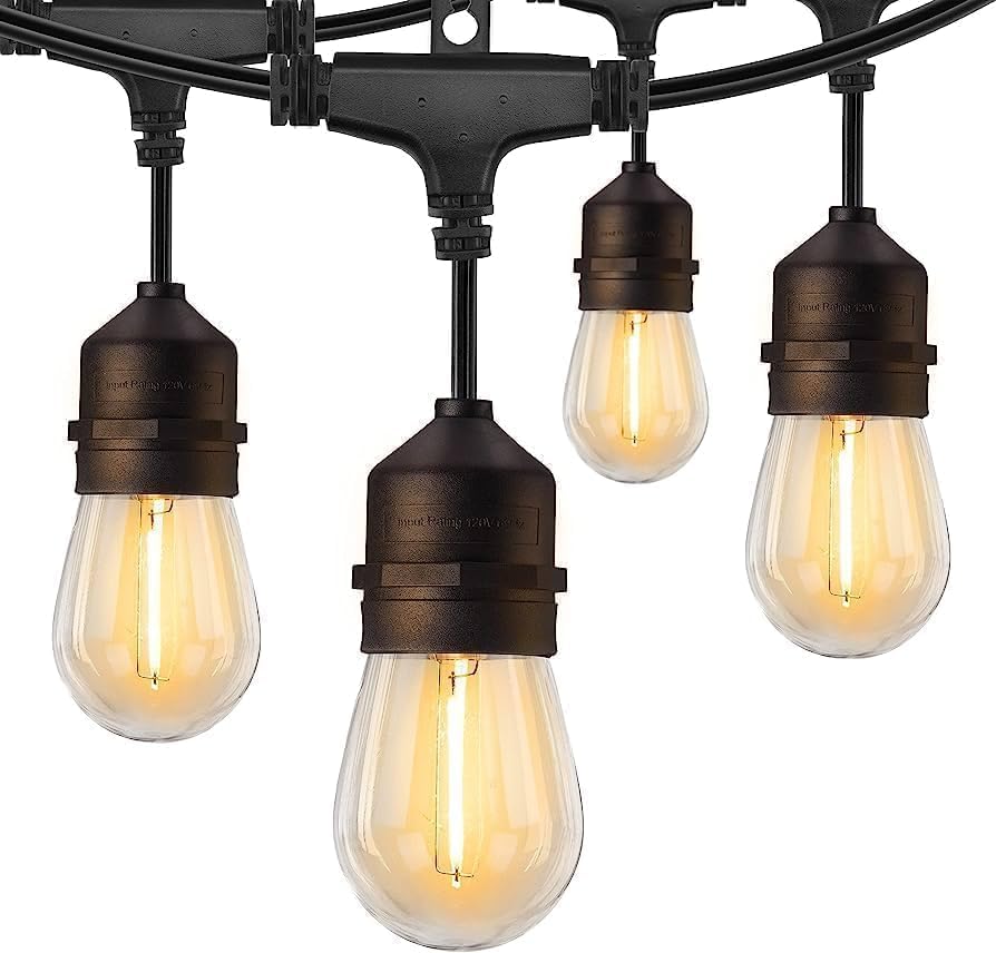 Ahuja International Outdoor String Light PVC Cable, Waterproof, with Holder Intact , Hanging Light for Backyard, Patio, Balcony, Decor (10 Metre S14...