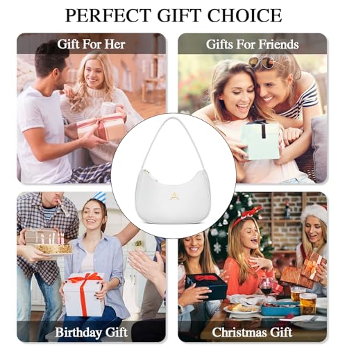 Shoulder Bag for Women Hobo Tote Clutch Handbags with Gold Initial4