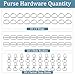 Hysagtek 60 Pcs Purse Hardware for Bag Making - Swivel Snap Hooks, D Ring, Slide Buckle, Bag Hardware Supplies for Handbag Fasteners, Strap, Backpack DIY Craft Accessories, 1 Inch, Silver