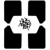 4PCS Universal Car Mud Flaps, Bendable Splash Guards with Fastener Rivet Clips, Flexible Truck Front & Rear Mudguard, Car Exterior Dirty Fenders Accessories for Pickup, SUV (Black)