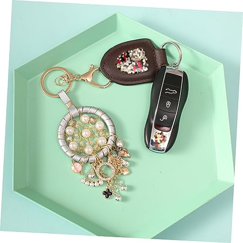 Decoración de coche y hogar con este amuleto atrapasueños metálico para colgar 3