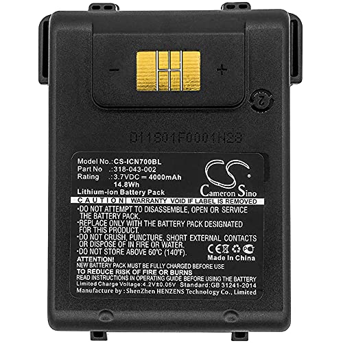 Replacement Battery for Intermec CN70 CN70e Scanners,fits 318-043-002 318-043-022