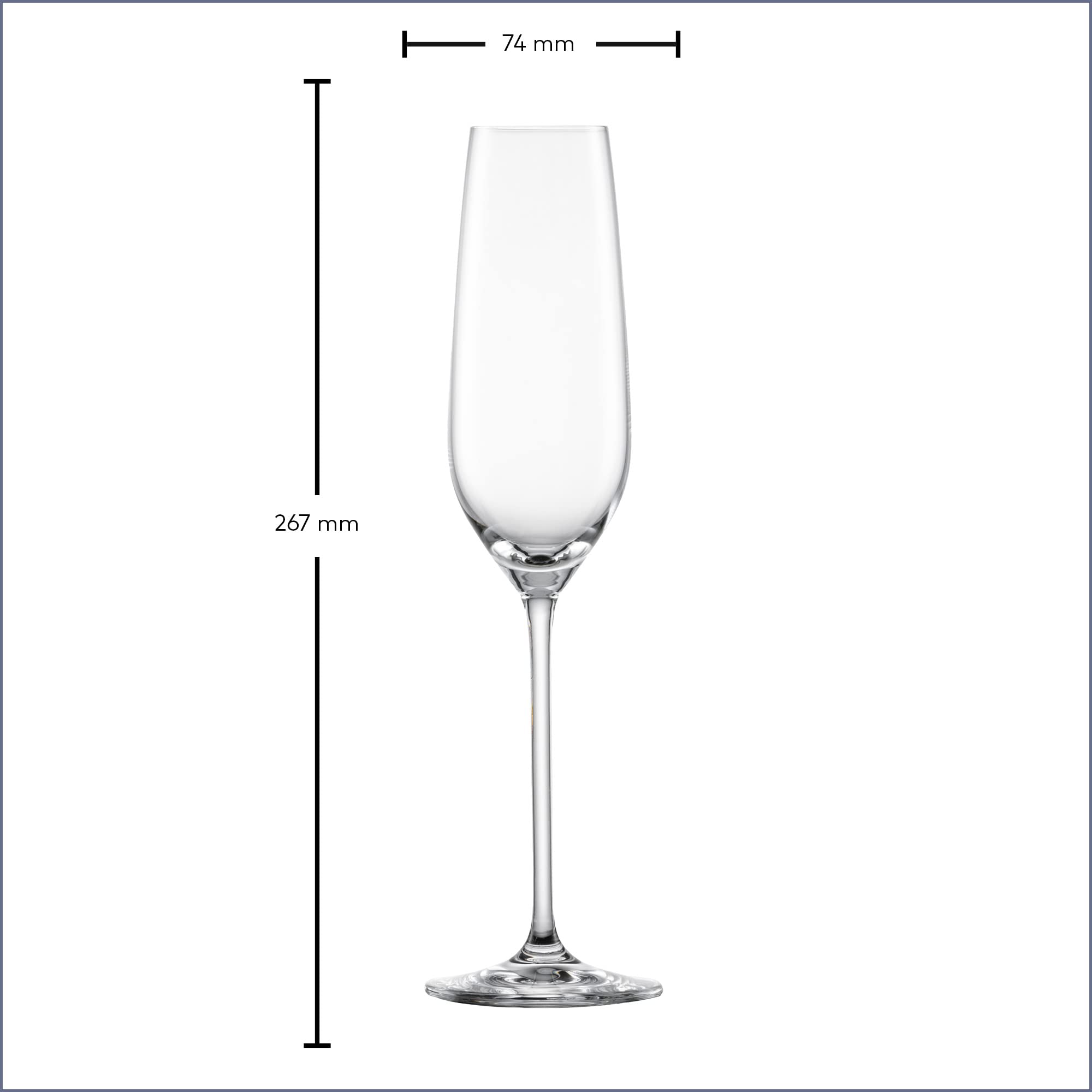 SCHOTT ZWIESEL Kieliszki do szampana Fortissimo (zestaw 4 szt.), eleganckie kieliszki do szampana z punktu musującego, nadają się do mycia w zmywarce, Made in Germany (nr art. 123686)