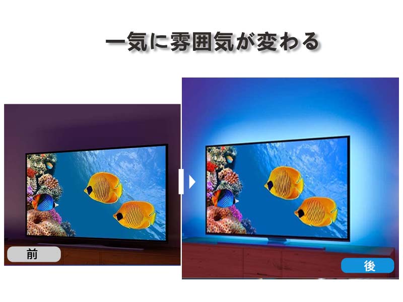 Amazon.co.jp: IKERY LEDテープライト 40M アプリ制御 音声同期 RGB 調