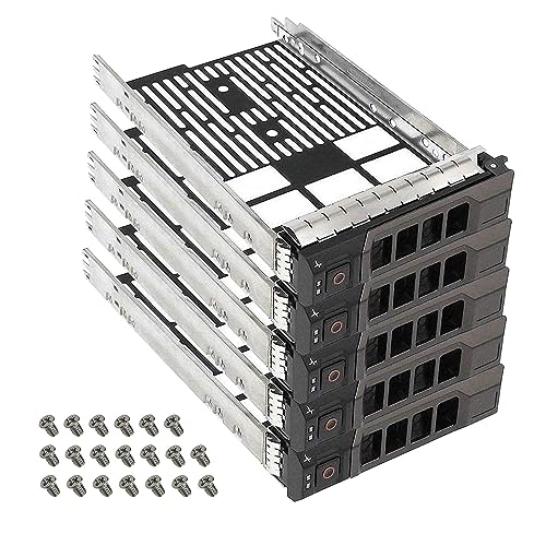 YEECHUN 5-Pack 3.5" SAS/SATA Drive Tray Caddy for Dell PowerEdge
