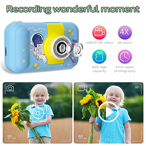 Saneen Kids Camera, 1080P Upgrade Selfie Camera for Kids with 32 GB Card, 40MP Kids Digital Camera for Girls Boys Age 2… - Image 3